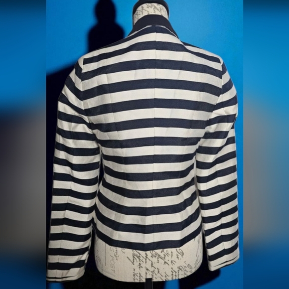 Worthington Navy and White Striped Blazer|Women's Size Small - Picture 6 of 6